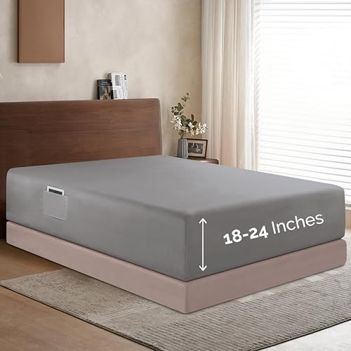 Elegant Comfort 1500 Spannbettlaken für Einzelbett, 45,7-61... - Maison & Cuisine Amazon Allemagne à 13.66€