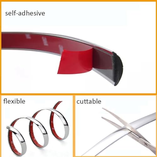 5M Anti-Collision Bande de Garniture de Voiture, Bande... - Auto & Moto en promo à 2.39€