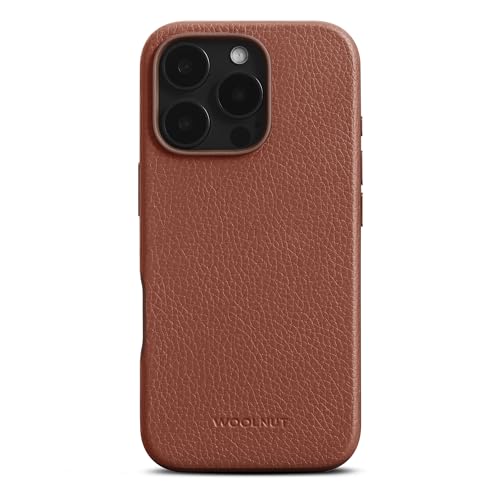Woolnut Funda de piel para iPhone 16 Pro – Marrón – Funda... - High-Tech & Électronique en promo à 30.06€