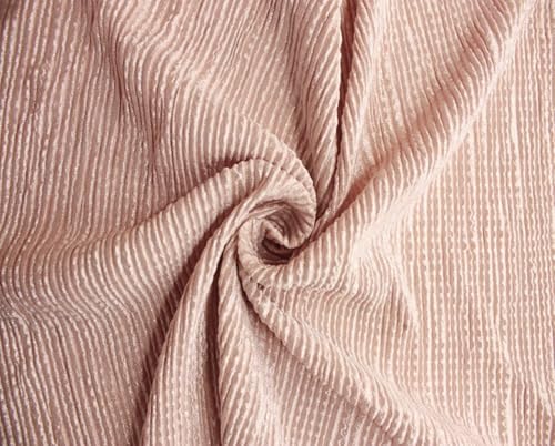 Plisse Pleated Lurex Jersey, Rose Pink Peach, 122gsm, 59... - Mode & Vêtements Amazon Royaume-Uni à 4.99€