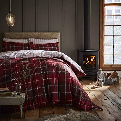 Catherine Lanfield Tartan Check J. Duvet Cover for Bed 90 cm - Maison & Cuisine Amazon Royaume-Uni à 18.42€