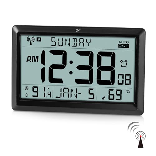 SZELAM Horloge murale radio-pilotée, grand écran 26,7 cm... - Tech & Electronics Amazon France à 28.30€