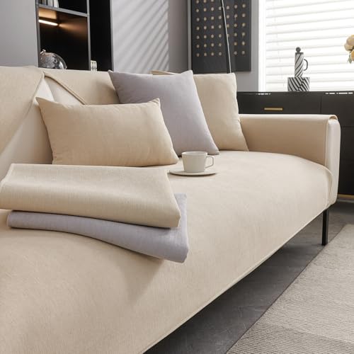 CJJZFO Housse de canapé en chenille douce - Antidérapante... - Maison & Cuisine Amazon France à 17.90€