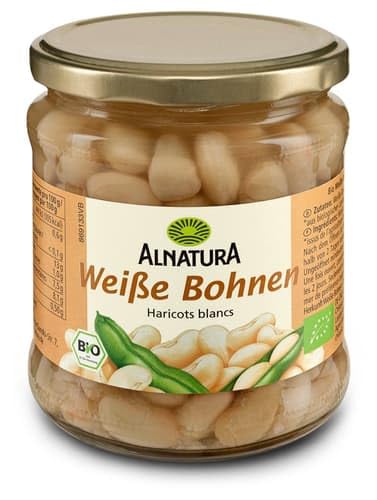 Alnatura Bio Weiße Bohnen, 330 g - Épicerie Amazon Allemagne à 1.69€