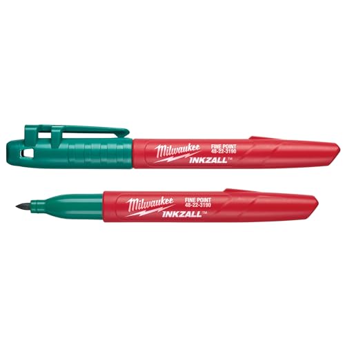 Milwaukee Green Fine Point Inkzall Jobsite Marker - DIY & Tools Amazon UK à 5.38€