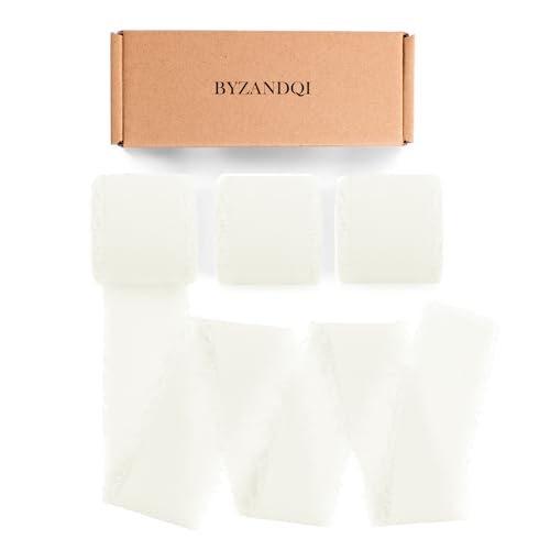 BYZANDQI Lot de 9 rouleaux de ruban en mousseline de soie... - Loisirs Créatifs Amazon France à 7.00€