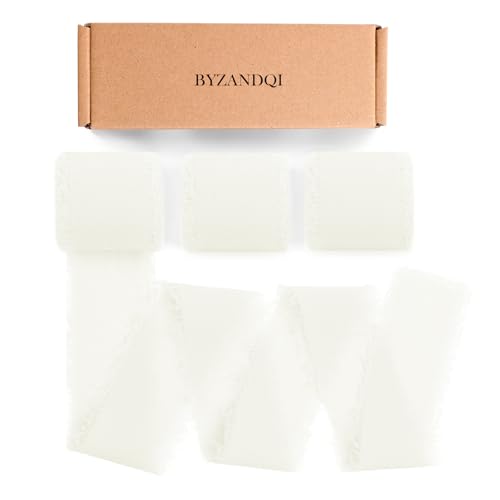 BYZANDQI Lot de 9 rouleaux de ruban en mousseline de soie... - Loisirs Créatifs Amazon France à 7.00€
