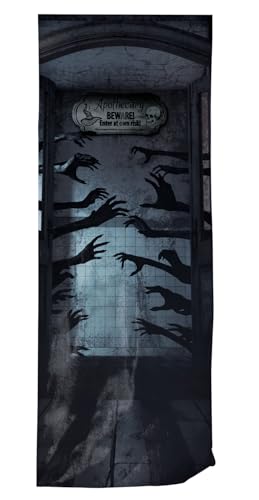 Folat 23896 Halloween Décoration - Rideau de porte - Scene... - Maison & Cuisine Amazon France à 4.39€