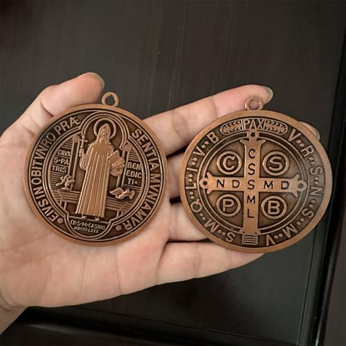 Medaglia di San Benedetto con croce di San Benedetto, 7,6... - Bijoux & Montres en promo à 22.36€