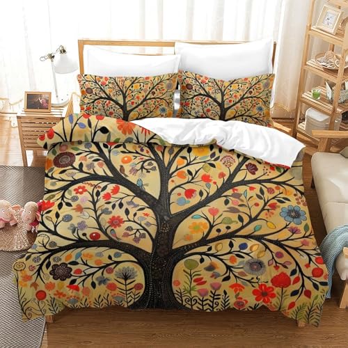 KOABERUVN Imprimé 3D l'arbre de Vie Ensemble De Literie... - Maison & Cuisine Amazon France à 27.65€