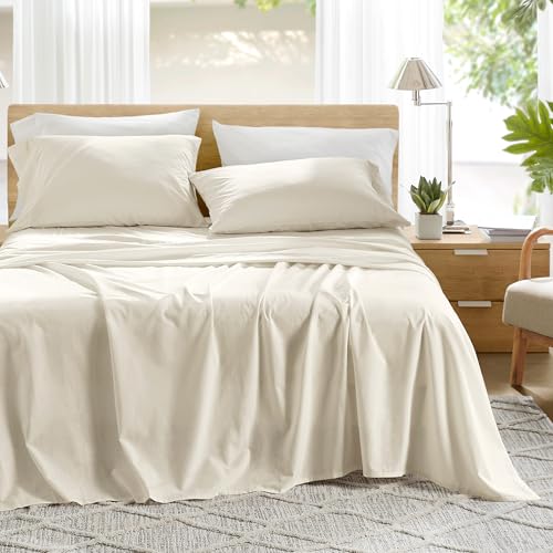 Comfort Spaces 100% Cotton Sheets Full, Breathable & Ultra... - Maison & Cuisine Amazon Royaume-Uni à 15.85€