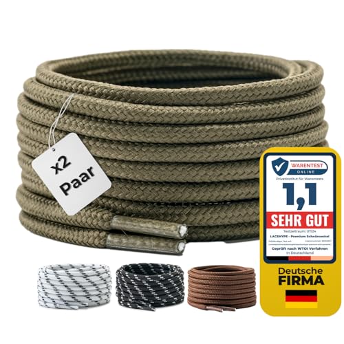 LaceHype 2 pares de cordones redondos de poliéster para... - Maison & Cuisine en promo à 11.76€