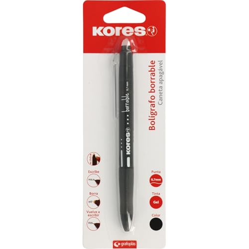 Kores | Penna cancellabile nera BG5 | Inchiostro gel |... - Auto & Motorcycle Amazon Italy à 3.37€