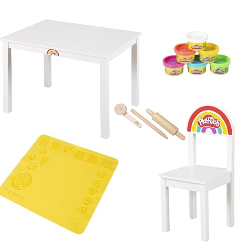roba x Play-Doh Set Tavolo + Sedia per Bambini - Legno... - Jouets & Jeux Amazon Italie à 42.80€