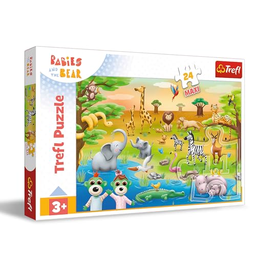 Trefl - Babies and The Bear, Safari: Babies - Puzzle 24... - Jouets & Jeux Amazon Allemagne à 4.70€