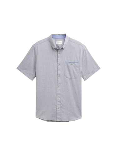 TOM TAILOR Camisa para Hombre, 37975 - Navy Structured... - Amazon Espagne à 22.42€