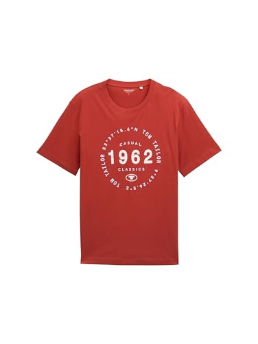 TOM TAILOR Maglietta da Uomo, 14302 - Velvet Red, M - Amazon Italy à 4.93€