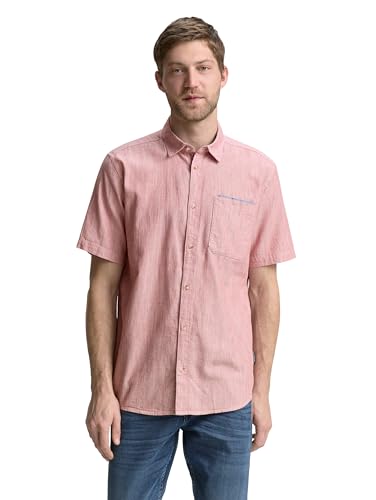 TOM TAILOR Camisa de algodón de Corte Regular para Hombre... - Mode & Vêtements en promo à 8.31€