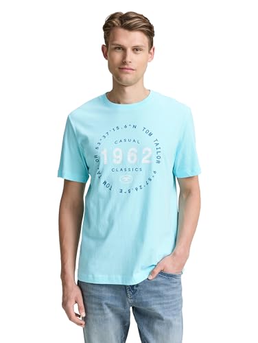 TOM TAILOR Maglietta da Uomo, 34921 - Caraibi Turquoise, M - Auto & Motorcycle Amazon Italy à 7.20€