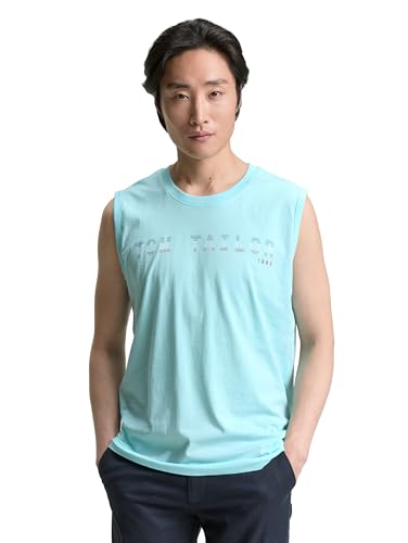 TOM TAILOR 1046790 Canotta, 34921-caribbean Turquoise, S... - Auto & Motorcycle Amazon Italy à 6.04€