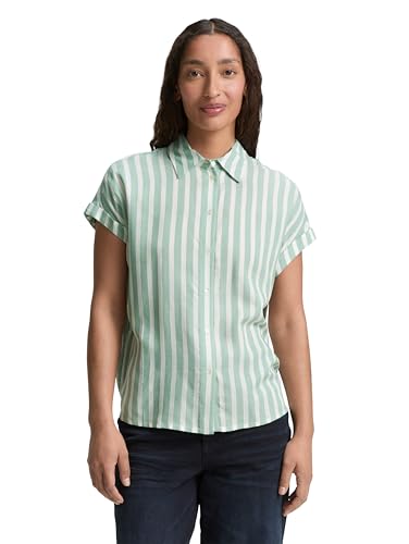 TOM TAILOR 1047057 Camicia da Donna, 38279-faded Green off... - Amazon Italie à 11.13€