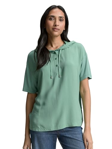 TOM TAILOR Camiseta de Mujer, 13010 - Verde Faded, XXS - Vente Flash Amazon -62%
