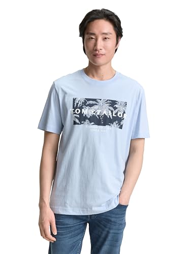 TOM TAILOR Maglietta da Uomo, 21068 - Light Powder Blue, XXL - Maison & Cuisine Amazon Italie à 7.83€
