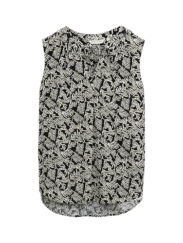 TOM TAILOR Camicetta Donna, Black Champagne Palm Design... - Amazon Italy à 10.60€