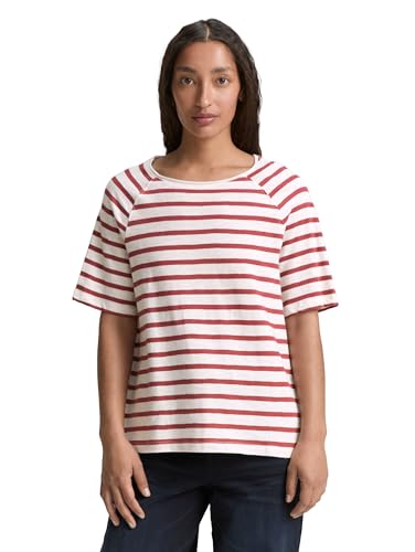 TOM TAILOR Maglietta da Donna, 37838 - Strisce Rosse... - Mode & Vêtements Amazon Italie à 7.11€