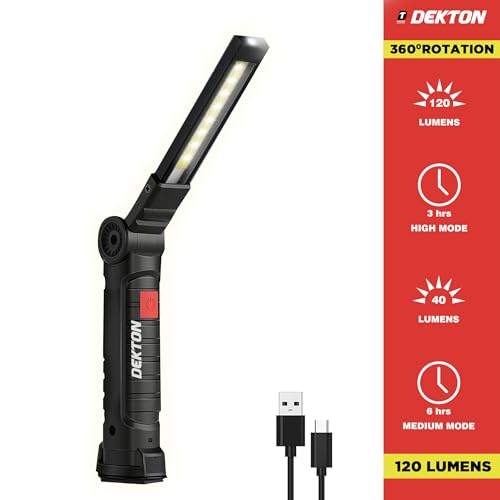 Dekton Rechargeable Worklight-5 Modes Including High, Low... - Maison & Cuisine Amazon Royaume-Uni à 6.70€