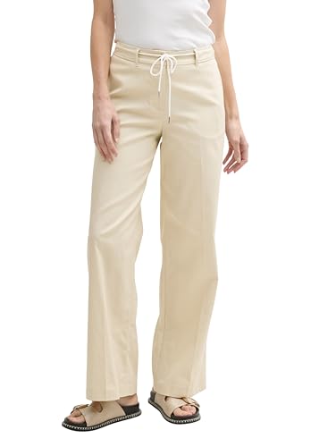TOM TAILOR 1046502 Lea Wide Pantaloni, 37762-Champagne, 32W... - Maison & Cuisine en promo à 20.08€