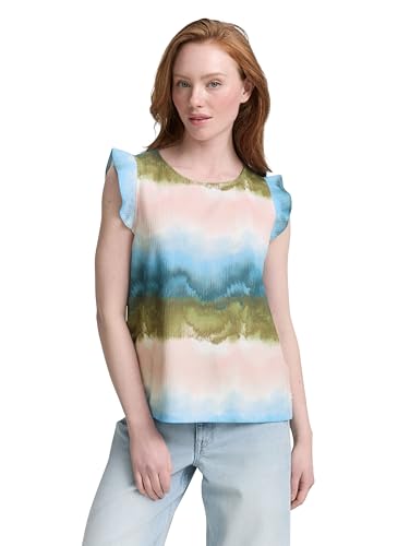 TOM TAILOR Denim 1047090 Camiseta, 37835-Watercolor Print... - Nouvelle promo Amazon à 7.95€