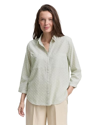 TOM TAILOR 1047178 Camicia da Donna, 38781-green White... - Amazon Italie à 20.60€