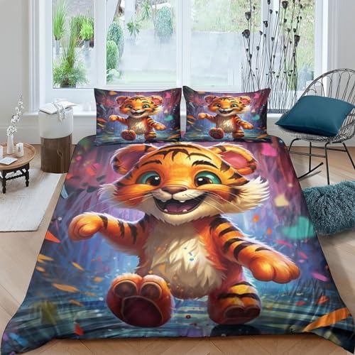 KOABERUVN 3D, Imprimé Le Tigre Literie en Microfibre Super... - Maison & Cuisine Amazon France à 27.65€