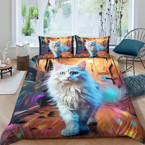 KOABERUVN 3D, Imprimé Le Chat Muppet Le Chat Ensemble De... - Animalerie Amazon France à 27.65€