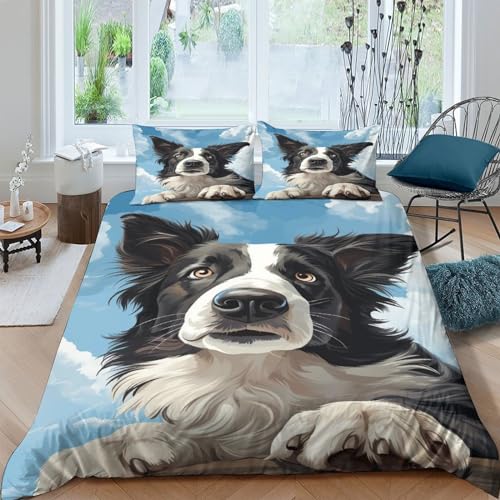 KOABERUVN 3D, Imprimé Le Border Collie Parure De Lit... - Maison & Cuisine Amazon France à 27.65€