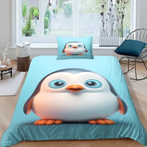 KOABERUVN 3D, Imprimé Le Pingouin Ensemble De Literie... - Maison & Cuisine Amazon France à 23.69€