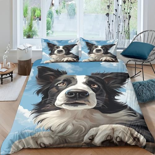 KOABERUVN 3D, Imprimé Le Border Collie Ensemble De Literie... - Maison & Cuisine Amazon France à 24.99€