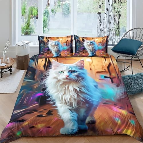 KOABERUVN Imprimé 3D Le Chat Muppet Le Chat Parure De Lit... - Animalerie Amazon France à 24.99€