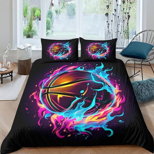KOABERUVN 3D, Imprimé Basketball Parure De Lit Microfibre... - Sports & Fitness en promo à 24.99€