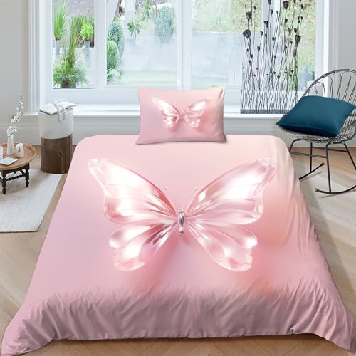 KOABERUVN Imprimé 3D Papillons Parure De Lit Microfibre... - Maison & Cuisine Amazon France à 23.80€