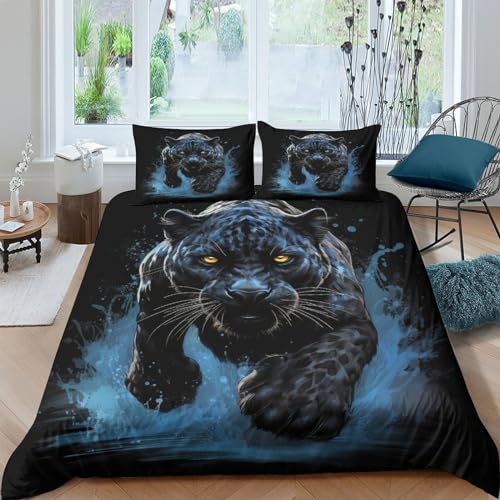 KOABERUVN 3D, Imprimé La Panthère Noire Parure De Lit... - Maison & Cuisine Amazon France à 24.99€