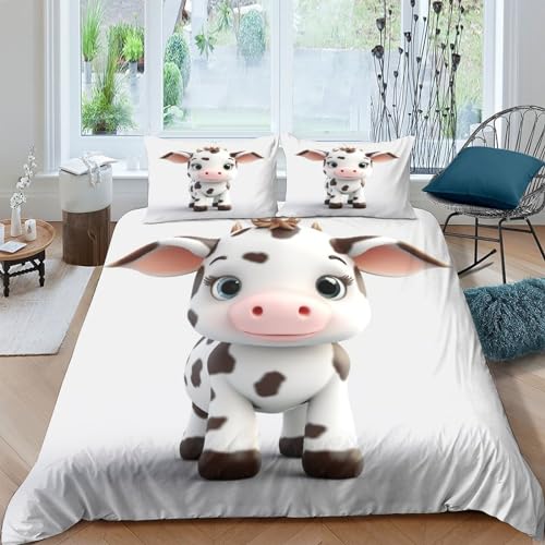 KOABERUVN Imprimé 3D Cartoon Vaches laitières Parure De Lit... - Auto & Moto en promo à 27.65€