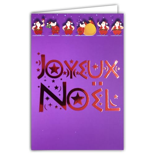 61-5837 Carte Joyeux Noël Grand Texte Rouge Brillant et... en promo à 4,05€ (-38%) sur Amazon FR
