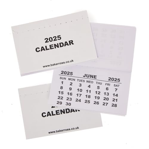 Baker Ross FN312 Kalenderblätter 2025-20er-Pack... - Jouets & Jeux Amazon Allemagne à 2.92€