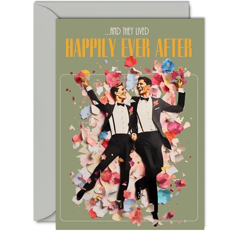 Stylish LGBTQ Wedding Civil Partnership Card For The Grooms... - Auto & Moto Amazon Royaume-Uni à 1.93€