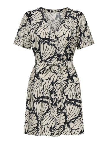 JdY Troya Life S/S - Abito Corto Wvn Dia, Tapioca, XS - Amazon Italie à 9.69€