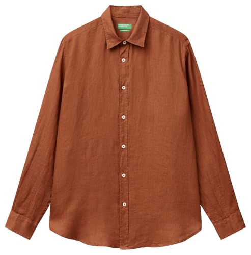 United Colors of Benetton Camicia 5bku5qjg8 Camisa, marrón... - Sports & Fitness Amazon Espagne à 48.06€