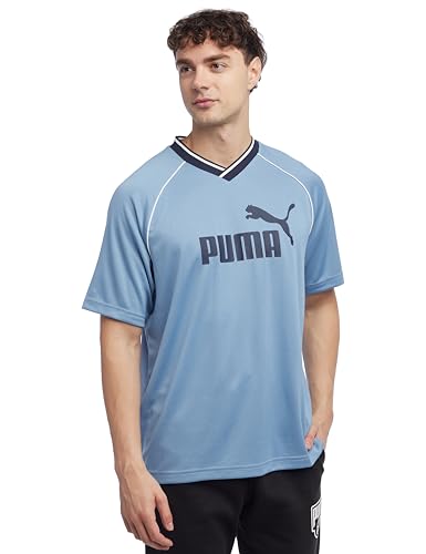 PUMA ESS Football Jersey Cool Blue - Sports & Fitness Amazon Royaume-Uni à 11.83€