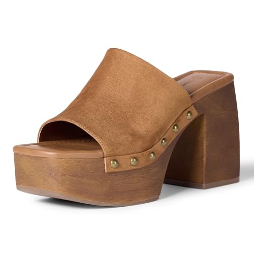 The Drop Millie Platform Open Toe Mule Pantoletten, Cognac... - Maison & Cuisine en promo à 21.06€